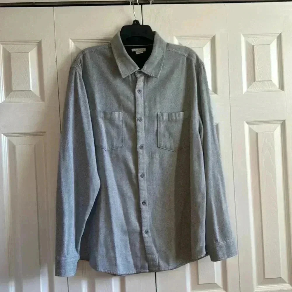 Carbon 2 Cobalt Button Down Light Gray Shirt Size… - image 1
